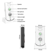 2 Pack Wireless Intercom System for Home - 3280ft Long Range, Voice Activated, Easy Setup for Elderly Room Communication, Portable Bidirectional Interphone
