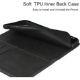 thumbnail image 6 of for iPhone 11 2019 Wallet Case,Premium PU Leather Flip Folio Case with Card Slot, Stand Holder and Magnetic Closure [TPU Shockproof Interior Protective Case] for Apple iPhone 11 6.1" 2019,Black, 6 of 8