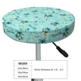 thumbnail image 2 of Uemuo Hawaiian Style Pattern Round Bar Stool Seat Covers Washable Stool Cushion Slipcover Elastic Bar Chair Covers-13 inch, 2 of 7