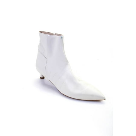 

Everlane Womens Leather Ankle Boots White 9
