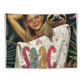 thumbnail image 5 of Orinice Sloth Tapestry Wall Hanging Unique Style Graphic Tapestries for Home Wall Decor Living Room Bedroom Dorm Set of 1 60x50inch, 5 of 6