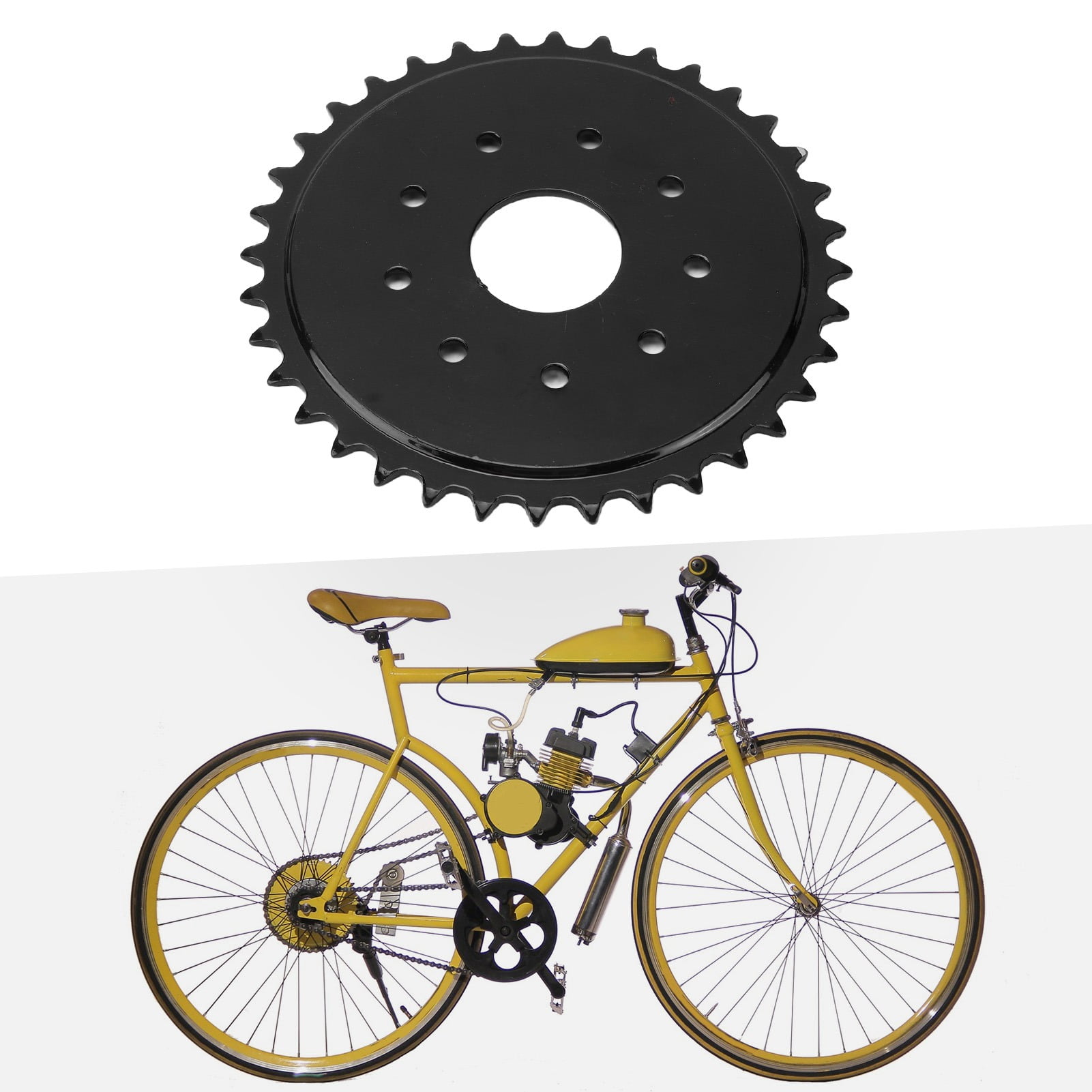 32 Tooth Sprocket 32 Tooth 415 Chain Sprocket For 49cc 80cc Motorized Bicycle Bike – Fits Motorized Push Bikes Rear Cog For Motorized Bike - Foto 9