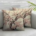 thumbnail image 3 of PIKWEEK  Peach Blossom Branches Throw Pillow Case Cushion Covers Pink Cherry Flower Tree Spring Beautiful Nature  for Couch Bed Sofa Car Waist, 3 of 5