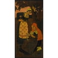 thumbnail image 2 of Paul Sérusier 11x18 Black Ornate Wood Framed Double Matted Museum Art Print Titled - Naik-Fiancee (Naik-La Fiancee) (1895), 2 of 5