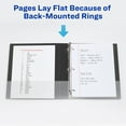 thumbnail image 5 of Avery Durable Clear View 3 Ring Binders, 1.5 inch Slant Rings, 1 Black Binder (17021) - 12 Pack, 5 of 7
