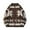 Brown, variant on Christmas Men's Mock Neck Zip Up Knit Cardigan Snowflake Fair Isle Jacquard Loose Stretch Long Sleeve Winter Sweater M-2XL, Red