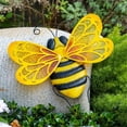 thumbnail image 4 of 2PCS Metal Bee Wall Art Bee Outdoor Decor Hanging Garden Wall Decor, 4 of 5