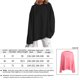 thumbnail image 2 of Blusa Mangas Largas Camisa básica para mujer, Top informal con cuello redondo, Top extragrande, traje de vacaciones de Color sólido Ygjytge Negro T L para Mujer, 2 of 6