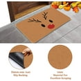 thumbnail image 4 of Reindeer Christmas Doormat Outdoor Entrance Christmas Rug for Outdoor Welcome Mats for Front Door, Brown Indoor Christmas Mat Non Slip Door Mat Indoor or Outdoor for Home Decor, 30 X 17 Inch, 4 of 6