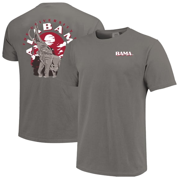 Men's  Gray Alabama Crimson Tide Comfort Colors Team Statue T-Shirt