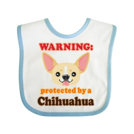 

Inktastic Protected by a Chihuahua Gift Baby Boy or Baby Girl Bib