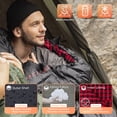thumbnail image 4 of KingCamp Oversized Flannel Sleeping Bag for Adults, Portable Single Sleeping Bags for Camping with Flannel Lining & Armhole , 9°F-44°F, Black, 4 of 9