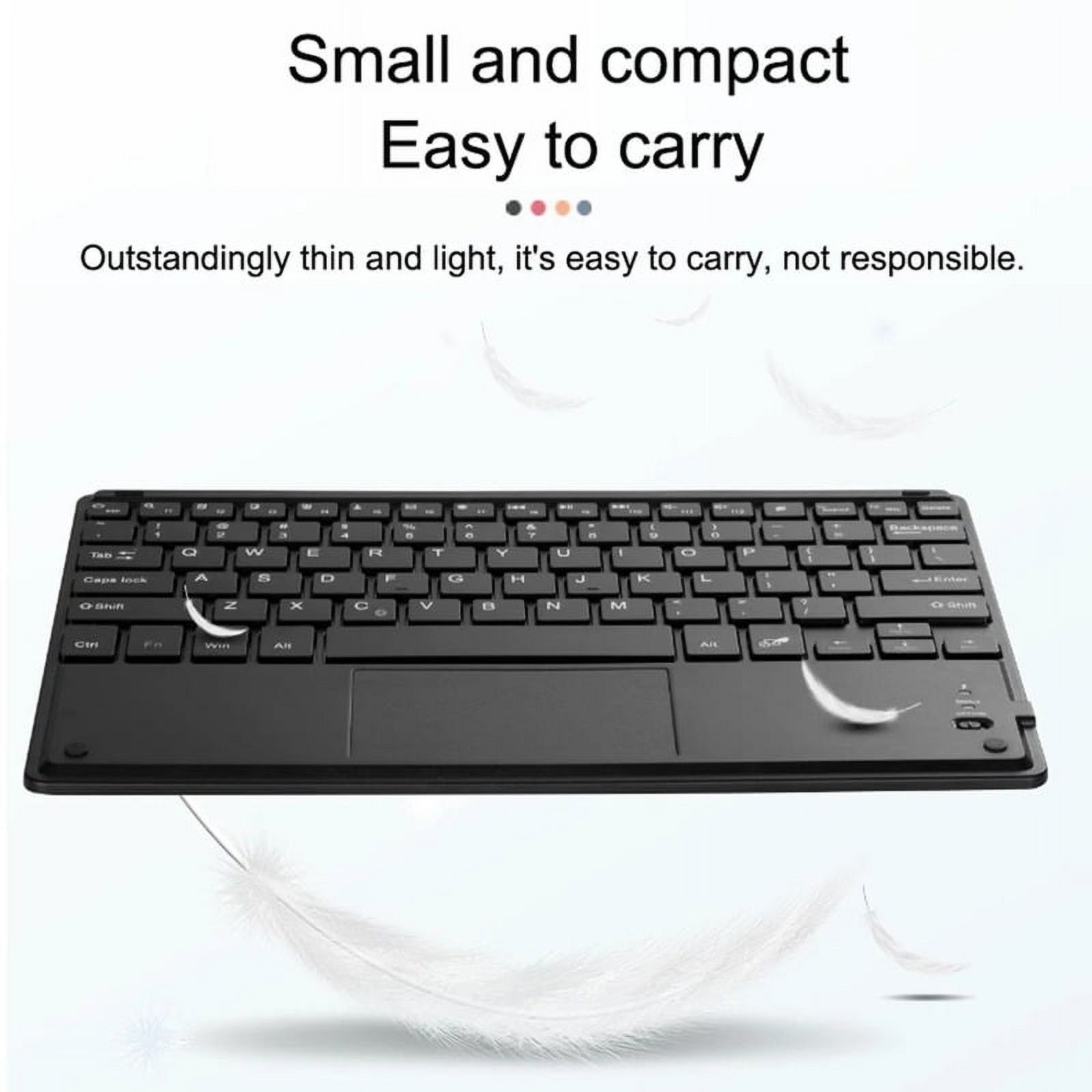 10inch Wireless Bluetooth Spanish Keyboard Desktop Office Wireless Touchable Keyboard Mouse For For Android IOS Windows Tablet