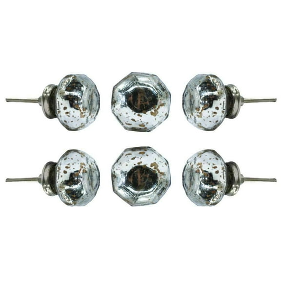 Set of Six dorsoduro Glass Mirror Cabinet Knobs by Trinca-Ferro