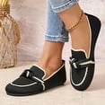 thumbnail image 6 of Wowcloth Woman's Casual Slip-On Flats, Bow Detail with Two-Tone Round Toe, Fashionable and Comfortable Flat Shoes for Daily Wear and Leisure, 6 of 9