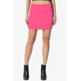 thumbnail image 2 of TheMoogan Women's Basic Stretch Cotton High Waist Double Layer Tube Mini Skirt, 2 of 7