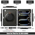 thumbnail image 7 of XYX For iPad Pro 13 inch Case (2025 M5/2024 M4), 360 Rotating Hand Grip, Shoulder Strap, Heavy Duty Drop Protection, Black, 7 of 7