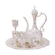 thumbnail image 3 of Juego de café turco BLESIY vintage 6 tazas de metal y bandeja decoración de fiesta de té, 3 of 8