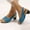 Blue, variant on LIANGP Women's Sandals Sandals For Women Elegant Comfortable Open Toe Low Chunky Heel Sandals Women's Shoes Brown Size 9