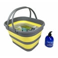 SAMMART Collapsible Tub with Handle 17L (4.5 Gallons) Portable Picnic