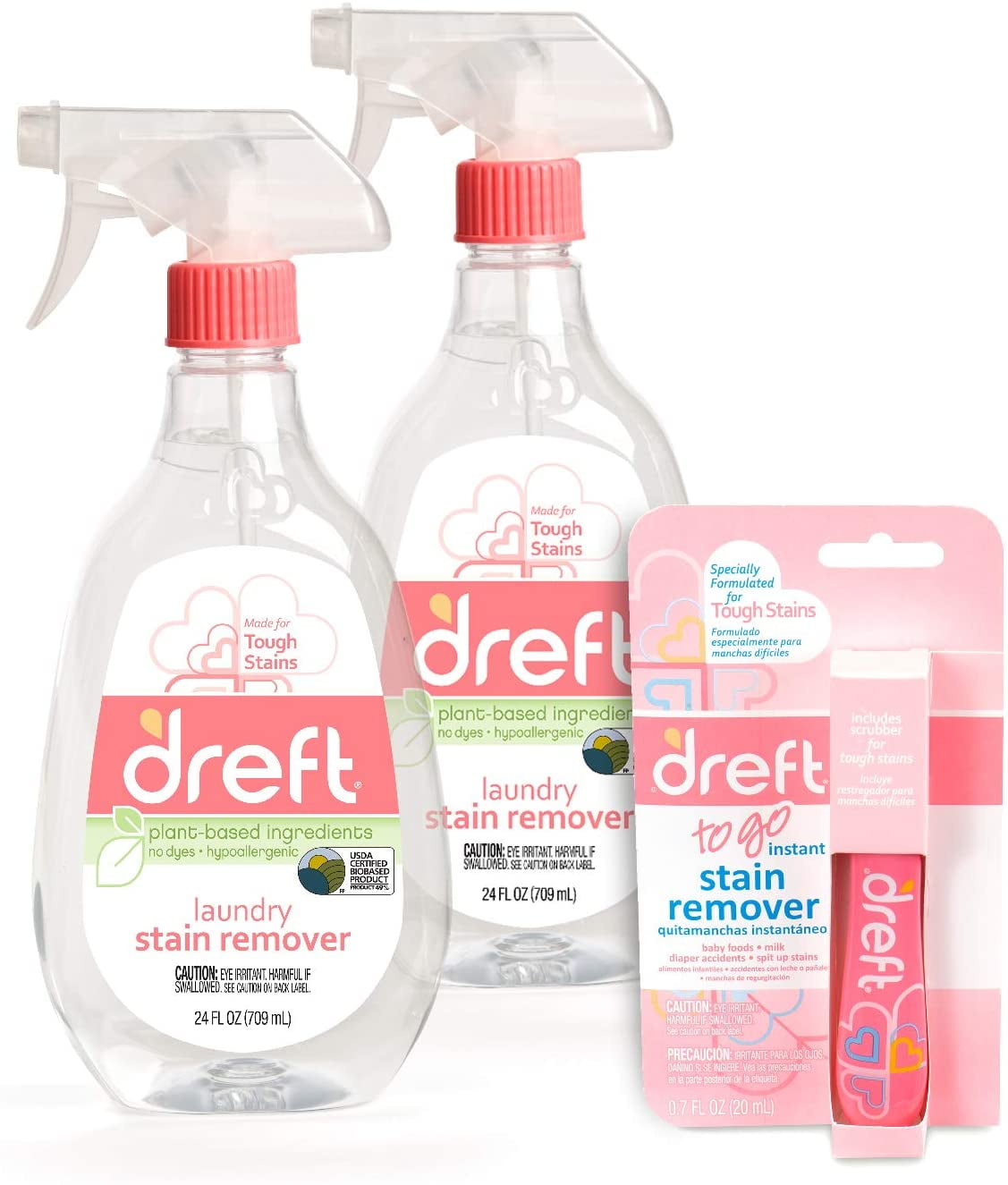 Dreft Stain Remover, 24 Ounce (Pack of 2) + Dreft Stain Pen