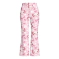 thumbnail image 3 of WOYY Girls Athletic Flared Pants High Rise Stretch Yoga Pants Workout Leggings, Sizes 1-14, 3 of 3