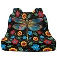 thumbnail image 5 of Drydeepin Dragonfly Colorful Boho Floral Pattern Car Back Seat Cover, Rear Bench Seat Towel Cover for Truck SUV Van Sedan, Saddle Blanket After Gym Workout Hiking, Car Accessories, 5 of 7
