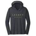 thumbnail image 2 of Women's Checkered Flag Heather Black LEGACY Motor Club Team Long Sleeve Hoodie T-Shirt, 2 of 3
