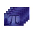 thumbnail image 4 of MKHERT Funny Space Galaxy Pi Number Mathematical Constant Placemats Table Mats for Dining Room Kitchen Table Decoration 12x18 inch,Set of 4, 4 of 4