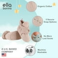 thumbnail image 5 of Ella Bonna Muslin Stay On Baby Booties, Dark Grey, 12-18 Months, 5 of 6
