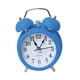 thumbnail image 2 of Reloj despertador analógico antiguo, silencioso, con alarma fuerte y luz de fondo para adolescentes. Azul, 2 of 9