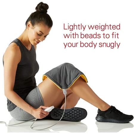 Sunbeam ConformHeat Heating Pad, size 14" x 14", Color: Gray