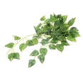 thumbnail image 3 of 2m Artificial Leaf Vine Scindapsus Aureus Plant Garland for Reptiles Terrarium, 3 of 5
