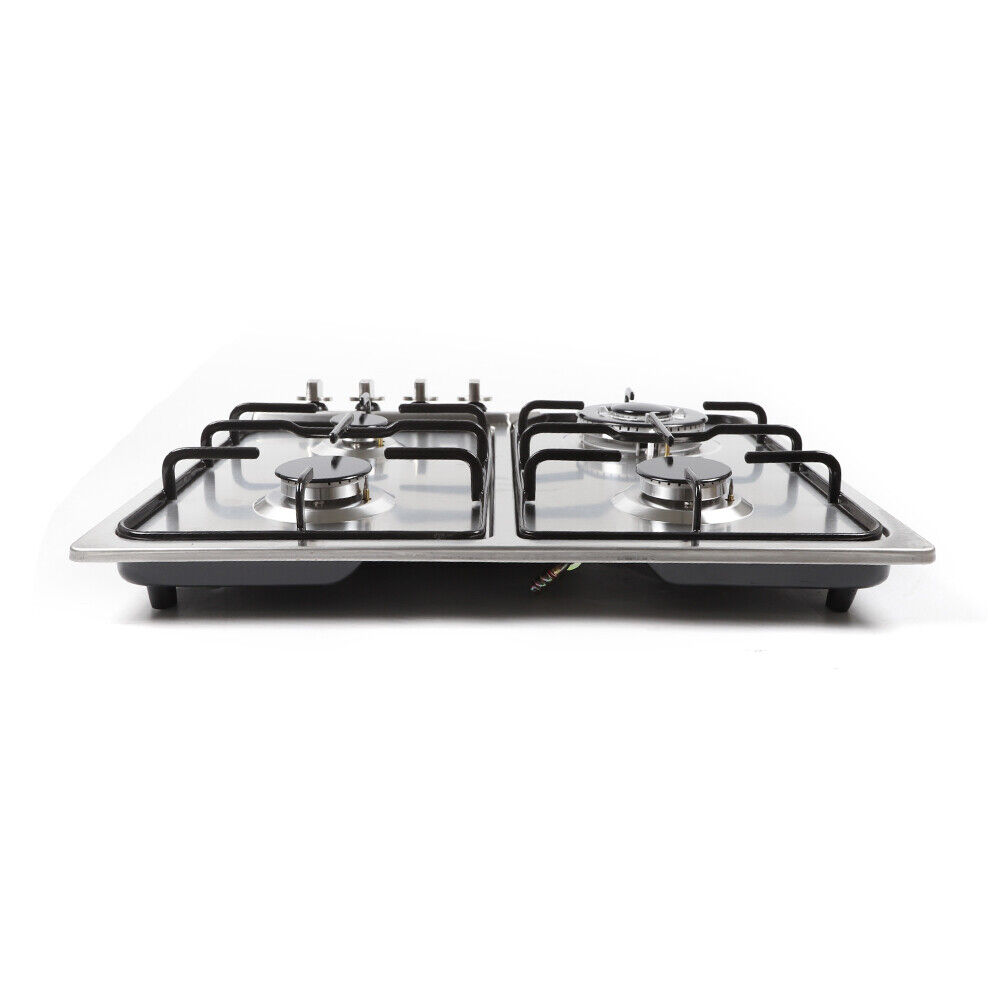 23 Inch 4 Burners Built-in Gas Stove Propane LPG/NG Countertop Cooktop Cooker US