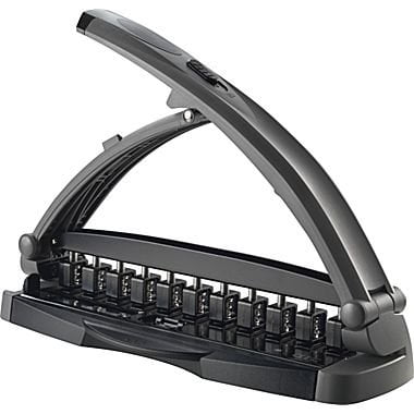 Staples Arc Desktop Paper Punch, 8-Sheet Capacity, Gray