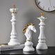 thumbnail image 2 of 3 Pcs/Set Resin International Chess Figurine Modern Interior Decor Office Living Room Home Decoration Accessories My Lux Decor Round, 2 of 6