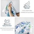 thumbnail image 3 of Blue Eucalyptus Kitchen Towels Decorative Set of 2 Leaf Soft Absorbent Dish Towels Hand Towels for Kitchen Bathroom Gym Spa Home Decorations 16"x 28", 3 of 6
