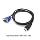 thumbnail image 4 of HDMI to VGA Converter Cable Adapter for PC Laptop TV Monitor, D-Sub Male Video Audio Adapter with Gold Plated Connectors (1m/3m, Black), 4 of 5