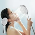 thumbnail image 2 of LSLJS High Pressure Shower Head, Water Saving Handheld Shower Head with 5 Spray Modes, Powerful Spray Shower Massager with Anti-clog Nozzles Bath Accessory Built-in Power Wash to Clean Corner, 2 of 8