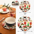 thumbnail image 2 of SKYSONIC 2 pcs Christmas Penguin Cartoon Pot Holders Trivets, Heat Resistant Trivets,Cute Animals Winter Cotton Thread Weave Mats for Hot Pads Pans Pot Bowl Teapot, 2 of 7