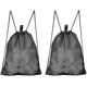 thumbnail image 1 of KAIYANG Bolsa de malla con cordón, paquete de 2, para lavandería de gimnasio, conchas marinas, juguetes y hallazgos de playa, 1 of 5