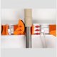 thumbnail image 3 of Gancho de almacenamiento de cocina Estante de almacenamiento de aluminio Clip de trapeador (B4 mejorado-Naranja 50 cm), 3 of 4