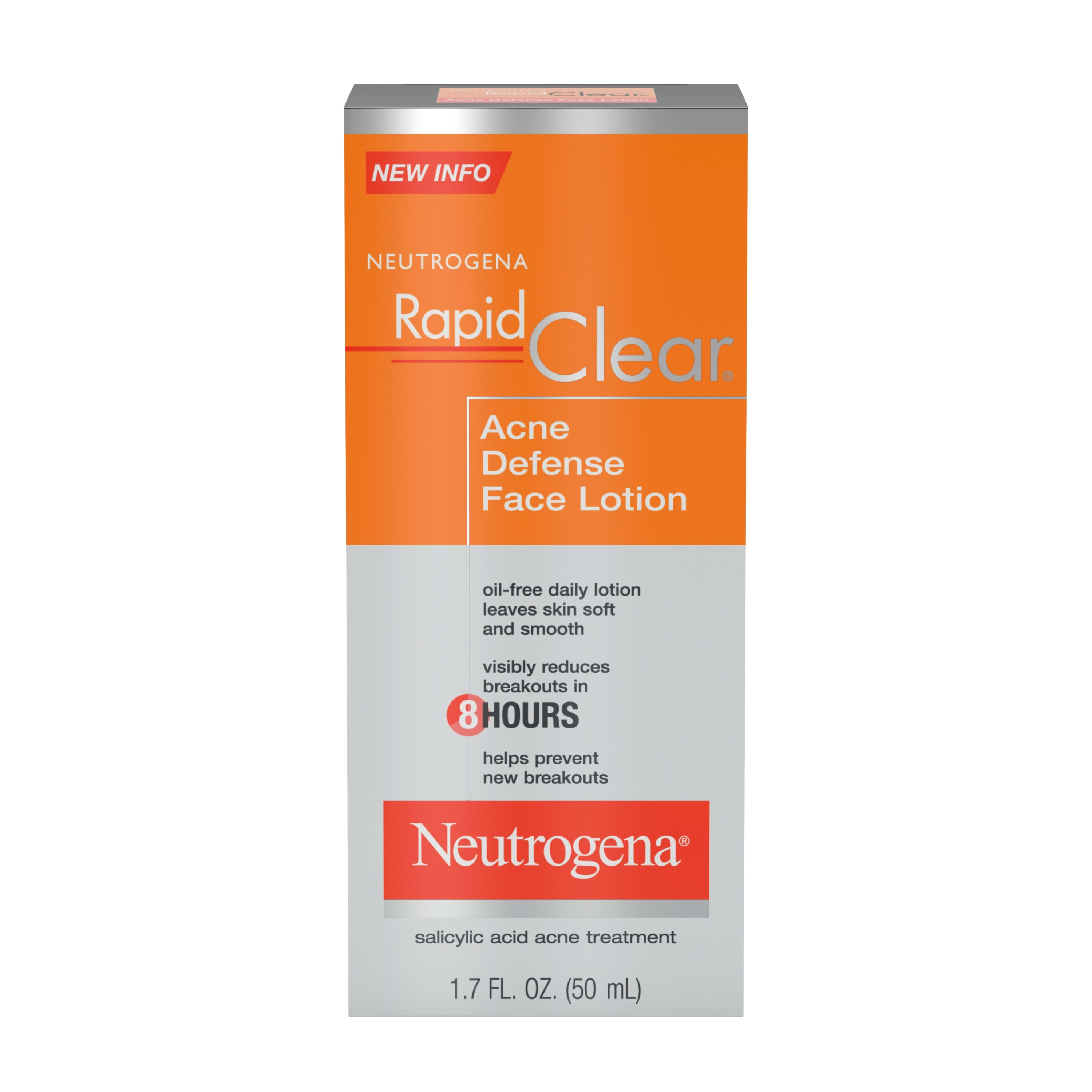 Neutrogena Rapid Clear Acne Defense Face Lotion, 1.7 fl. oz - image 2 of 10
