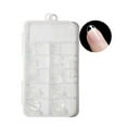 thumbnail image 3 of dianhelloya 100Pcs/Box Fake Nails Water Drop T-Shaped Short Round Square Head Ultra Thin DIY Transparent Artificial Nails False Nail Extension C, 3 of 8