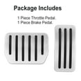 thumbnail image 4 of OUSITAID 2 Pcs/set Car Aluminum Alloy Pedals Throttle Brake Foot Pad Covers Automobile Replacing Parts Replacement for Model 3, 4 of 10