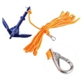 thumbnail image 2 of For Marine Folding Anchoring Kit 4-Tine Anchor Rope Hook Watercraft Acc For Boats Canoe Sailboat ,Long Lasting, 2 of 6