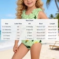 thumbnail image 5 of MKOSPLRT Baby Girls One Piece Swimsuit Floral Print 3D Flower Backless Bathing Suit Cute Toddler Swimwear for 6M-4Y, 5 of 11