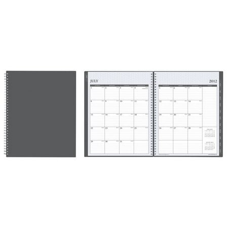 2012 Wire-O Weekly/Monthly Planner, 8.5" x 11", Blue
