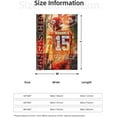 thumbnail image 5 of Blanket Throws Flannel for Couch Sofa Bed Home Decor Gift Sports Football Fans (Mahomes, 60x80inch), 5 of 6