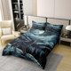 thumbnail image 2 of Wolf Funda Nórdica Queen Size 3 Pcs Natural Snow Mountain Jungle Pine Trees, 2 of 7